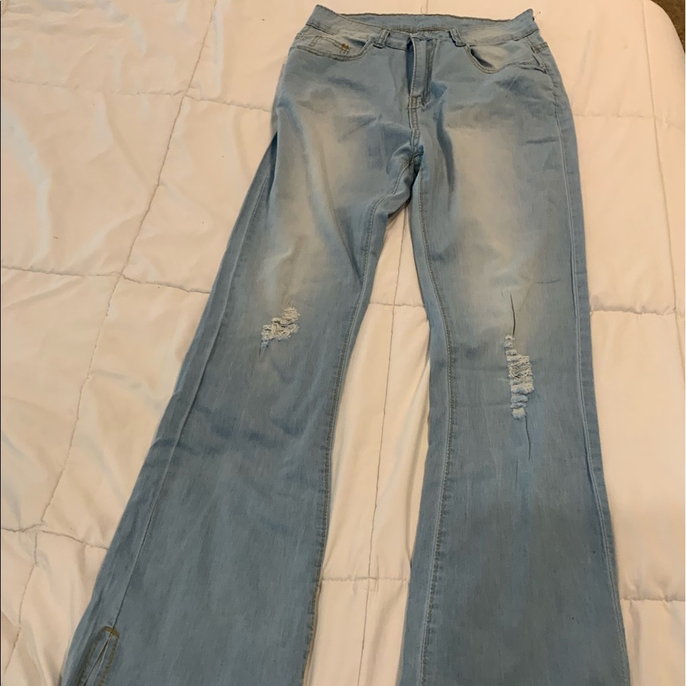 Light jeans rips size s